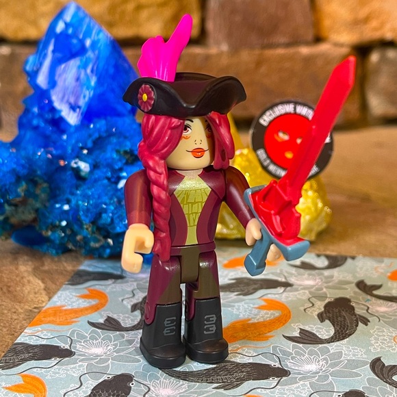 Roblox Series 9 NEVERLAND LAGOON: RED BRAID Figure w/ GOLD MERMAID VISAGE Code. - Picture 2 of 8